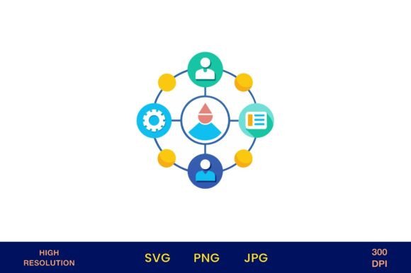 Business Resource Icons in Circular Flow: A Practical Graphic Design Asset Review