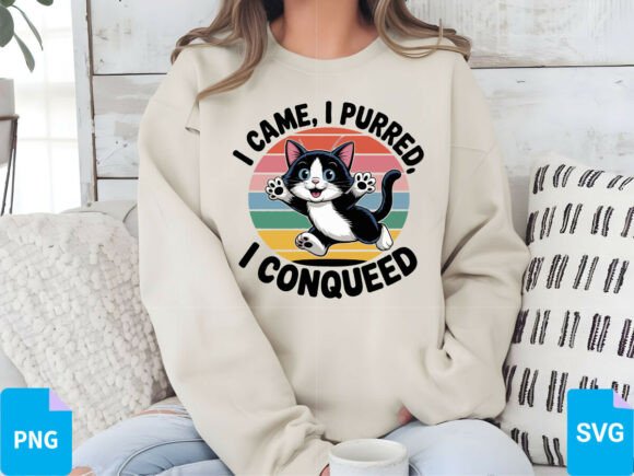 Cat T-Shirt Design SVG, PNG, EPS