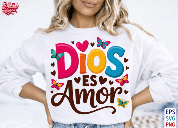 Dios Es Amor SVG: A Vibrant Graphic for Faith-Based Branding