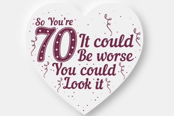 Funny 70th Birthday Card for Mum Dad