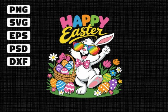 Happy Easter Bunny Sunglasses Graphics
