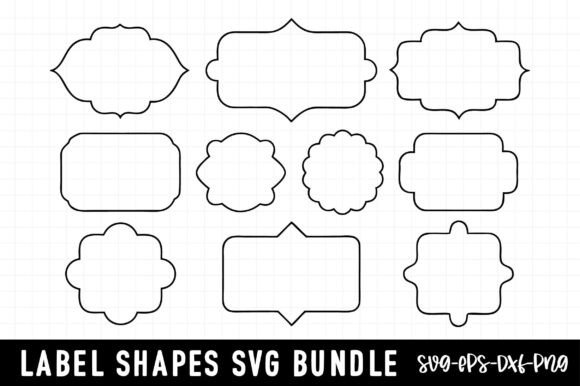 Label Shapes SVG for Crafts: A Graphic Design Asset Worth Adding to Your Kit