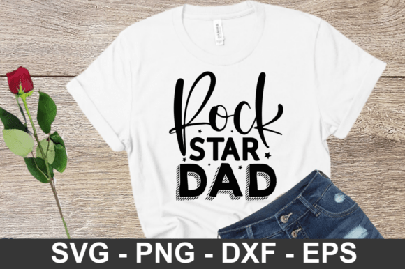 Rock Star Dad SVG Design for Father’s Day: A Craft & Graphics Powerhouse