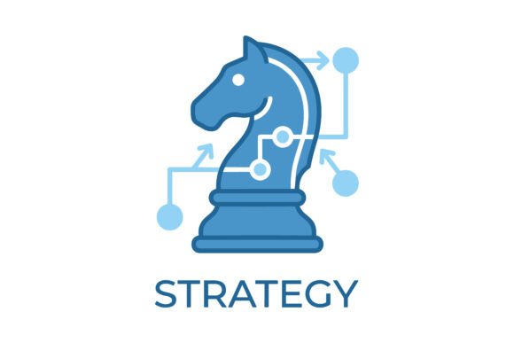 Strategy Chess Piece Vector: A Bold Graphic Design Asset for Branding and Packaging